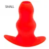 Plug Tunnel STRETCH Rouge 11 x 5 cm Small 