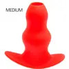 Plug Tunnel STRETCH Rouge 13 x 6.4 cm Medium 