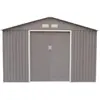 Concept-Usine Sancy 10.85 M² : Abri De Jardin En Acier Anti-Corrosion Gris