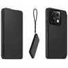 Made For Xiaomi Etui folio noir avec dragonne amovible pour Redmi Note 13 PRO 5G