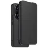 Etui avec cordon CASR Honor 200 folio premium noir + dragonne