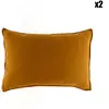 Haomy - 2 Taies d'oreiller Dili en double voile de coton daim 50x70 cm