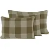 Haomy - Housse de coussin en lin lavé Palma Gold 45x45