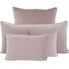 Haomy - Housse de coussin en velours New Delhi Rose poudré 45x45