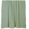 Haomy - Plaid en voile de coton Vanly Vert amande 130x180