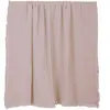 Haomy - Plaid en voile de coton Vanly Rose poudré 130x180