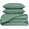 Haomy - Parure 100% Percale de Coton Venezia housse de couette & 2 tai...
