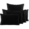Haomy - Housse de coussin California  Noir 45x45