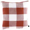 Haomy - Housse de coussin 100% Lin Palma brique - 45x45 cm OS