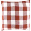 Haomy - Housse de coussin 100% Lin Palma brique - 80x80 cm OS