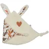 BB & Co Doudou attache sucette Caramel forest lapin petit coeur (35 x 25 cm)