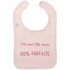 Bavoir "50% papa 50% maman" ROSE BB&Co
