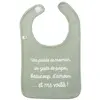 Bavoir "Une pincée de maman" VERT BB&Co