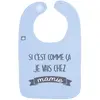Bavoir "Je vais chez mamie" BLEU BB&Co