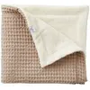 BB & Co Couverture polaire en coton gaufré Latte (75 x 120 cm)