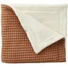 BB & Co Couverture polaire en coton gaufré Cassonade (75 x 120 cm)