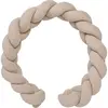 BB & Co Tresse décorative ouatinée en coton gaufré Latte (200 cm)