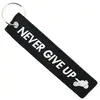CLJ - Porte-clés - NEVER GIVE UP - Noir et blanc - Métiers - Urgence