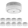 Non communiqué EVACUATE - Lot de 10 détecteurs de fumée NF autonomie 10 ans