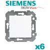 Lot de 6 Va & Vient BLANC Siemens DELTA VIVA