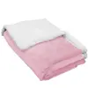 MONSIEUR BEBE Couverture, plaid polaire pour bébé 75 x 100 cm en flanelle et sherpa ultra doux - Rose