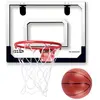 1001JOUETS Mini panier de basket intérieur - Rouge - Pour enfant - Accroches de porte incluses