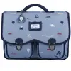 Cartable x Tartine et Chocolat Globe-Trotter Bleu (33 cm)