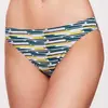 Dnud - Bas de maillot Cléa à rayures vert anis/vert sapin 1