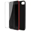 Avizar Coque iPhone 7/8/SE 2020/SE 2022 - Noir/Transparent