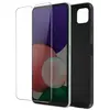 AVIZAR Coque Samsung Galaxy A22 5G Souple Noir et Verre Trempé 9H Transparent