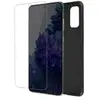 Avizar Coque pour Samsung Galaxy S20 FE Souple Noir et Verre Trempé 9H Transparent