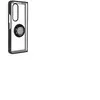 Merkloos / Sans marque Coque pour Samsung Galaxy Z Fold 3 Bi-matière Bague Métallique Support Vidéo Noir