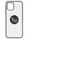 Avizar Coque pour Samsung Galaxy A03 Bi-matière Bague Métallique Support Vidéo Noir