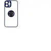 iPhone 14 Pro Coque Bi-matière Bague - Bleu