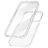 Avizar Coque pour iPhone 14 Pro Intégrale Arrière Rigide Transparent et Avant Souple Transparent