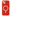 Avizar Coque pour iPhone 14 Plus Compatible Magsafe Semi Rigide Soft-Touch rouge