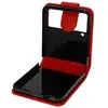 Avizar Coque pour Samsung Galaxy Z Flip 4 Clapet avec Languette Magnétique Rouge