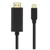 Avizar Câble USB Type C vers HDMI Mâle Résolution 4K UHD 2m Noir