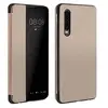 Avizar Housse Huawei P30 Etui Grande Fenêtre Translucide Coque Rigide doré