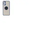 Avizar Coque pour Samsung Galaxy A32 Bi-matière Bague Métallique Support Vidéo Noir