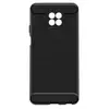 Avizar Coque pour Xiaomi Redmi Note 9T Souple Coins Renforcés Carbone Effet Brossé Noir