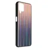 Avizar Coque pour Samsung Galaxy A12 Bi-matière Holographique Brillant Fine Légère Marron