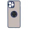 Avizar Coque IPhone 11 Pro Bi-matière Bague Métallique Support bleu nuit