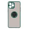 Avizar Coque pour IPhone 11 Pro Bi-matière Bague Métallique Support Vidéo Vert