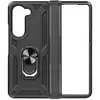 Merkloos / Sans marque Coque pour Samsung Galaxy Z Fold 5 Hybride Bague Support Magnétique Noir