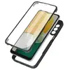 Avizar Coque pour Samsung A13 5G et A04s Dos Plexiglas et Avant Polymère Contour noir