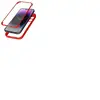 Avizar Coque pour iPhone 14 Pro Antichoc Dos Plexiglas et Avant Polymère Contour rouge