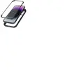 Avizar Coque pour iPhone 14 Pro Antichoc Dos Plexiglas et Avant Polymère Contour noir