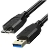 Avizar Câble USB 3.0 Micro B Samsung Galaxy S5 Note 3 Note Pro 12.2 Noir 1,8m
