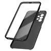 Avizar Coque pour Samsung Galaxy A23 Intégrale Arrière Rigide Transparent et Avant Souple noir
